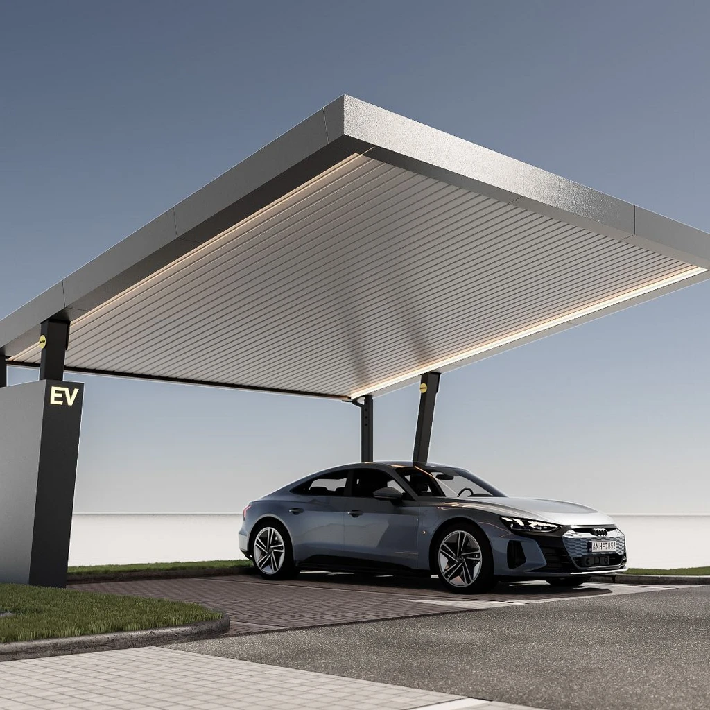 Carport Solar Addsolis - nowoczesność dla motoryzacji